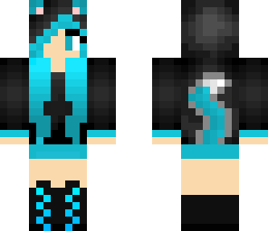 black and blue wolf