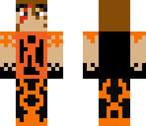 orange ninja in training