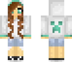 white hoodie girl
