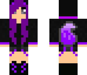 purple wolf girl