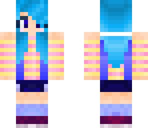 blue haired girl good
