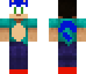 steve in a sonic costume
