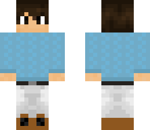 blue knitted jumper