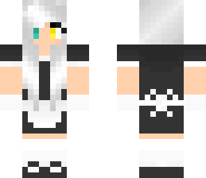 Maid Girl Anime Black Butler White Hair Minecraft Skins