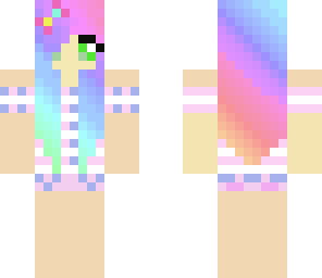 rainbow cute girl