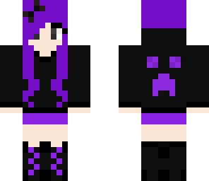 cute purple girl