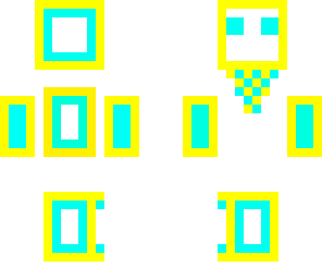 yellow and blue spiritual robot