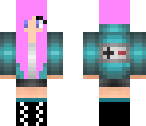 pink haired gamer girl