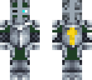 green knight with helmet