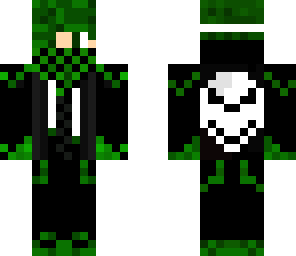 green skull hoodie