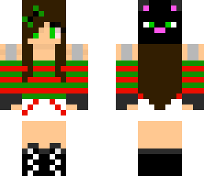 christmas cat girl