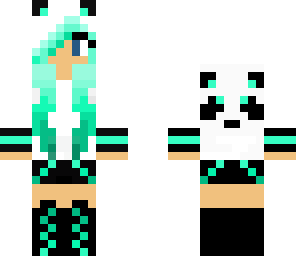 cyan panda