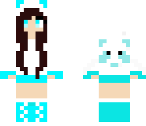 blue panda hoddy girl