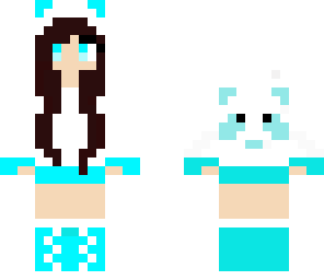 eddited blue panda girl