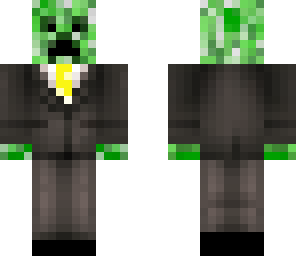 creeper with yellow tie