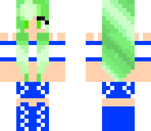 blue cheerleader