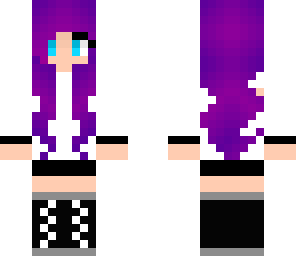 purple haired girl