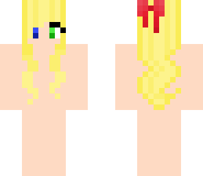 2nd template of me with hair down and long bow