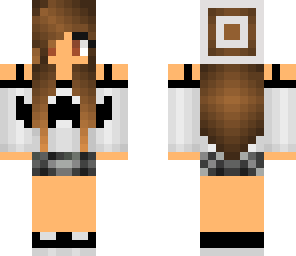 mustache girl with hat desing one