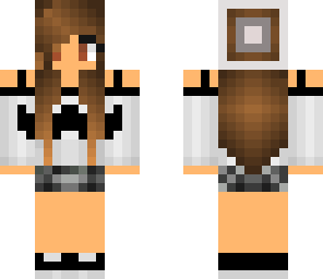 mustache girl with hat desing two