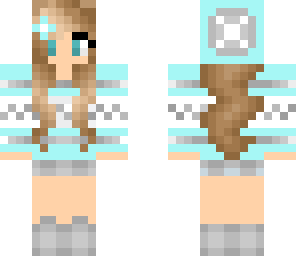 blue winter girl