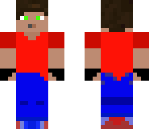 red and blue boy