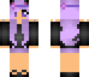 purple cat girl