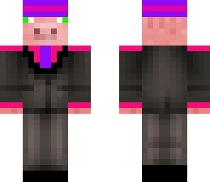 modified pig in a tux