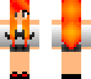 fire mustache girl
