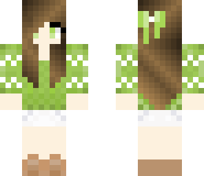green apple sweater girl