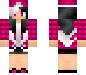 skater girl plaid pink