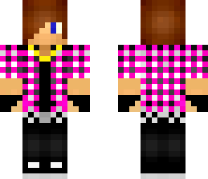 badass cool pink guy with gold chain