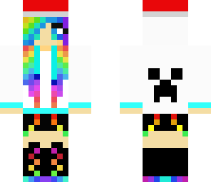 christmas creeper panda girl