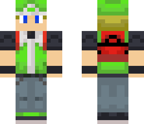 green pixelmon trainer