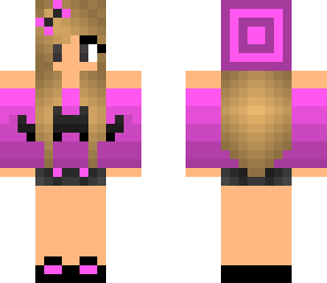 pink moustache girl