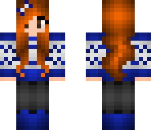 blue winter girl