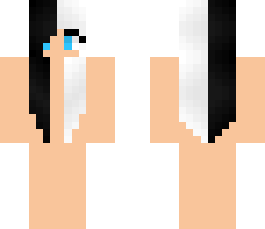 black-white hair skin base