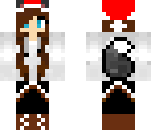 christmas wolf girl