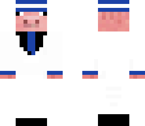 white tux pig