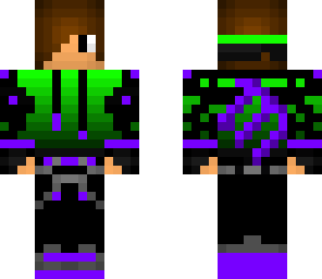 purple and green teen