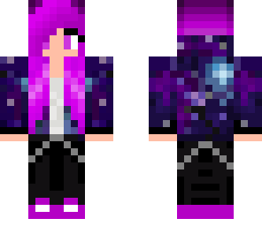 puple galaxy girl