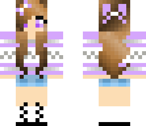 purple winter girl