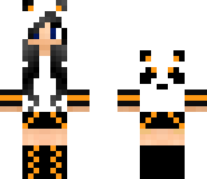cute orange girl panda
