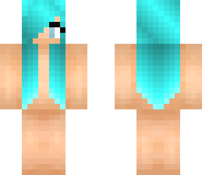 blue hair girl base