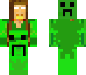 herobrine creeper girl