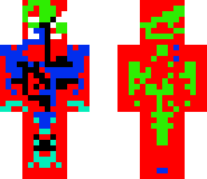 blue red green black and white