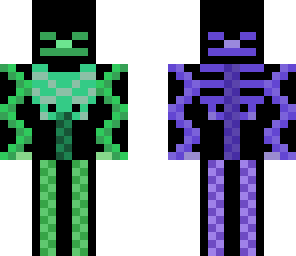 glowing skeleton