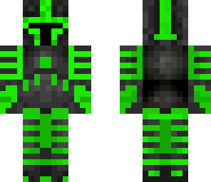 fixed green minecraft warrior
