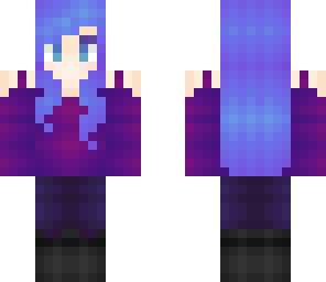 galaxyish winter or  fall girl thing