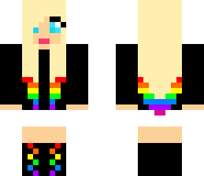 rainbow dip-dye girl